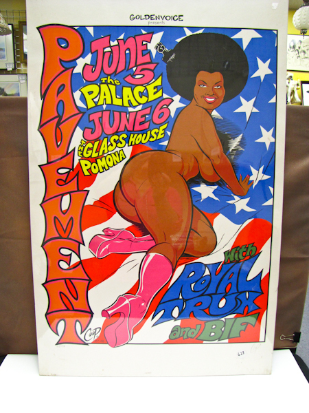 lot 120 image: Poster of Pomona at the Glass House Very Retro Black Soul Art