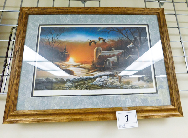 lot 1 image: Terry Redlin Framed The Sharing Season II 26 X 19