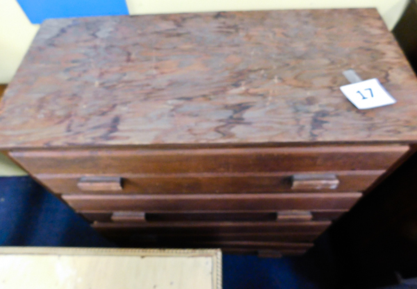 lot 17 image: Vintage wood dresser