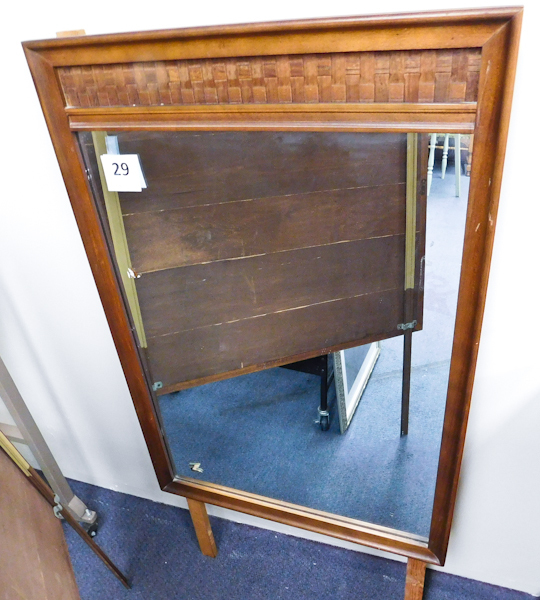 lot 29 image: Vintage mid century modern bedroom mirror