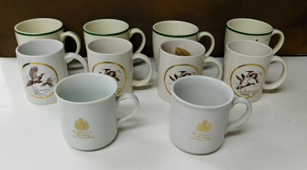 lot 130 image: 10 coffee mugs