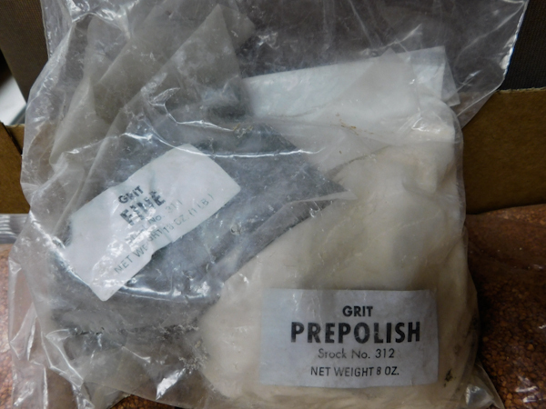 lot 131 image: Rock polishing medium sand and grits see photos