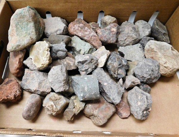 lot 151 image: 12 lbs misc stone specimens