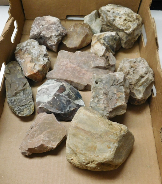 lot 153 image: 8 lbs misc stone specimens