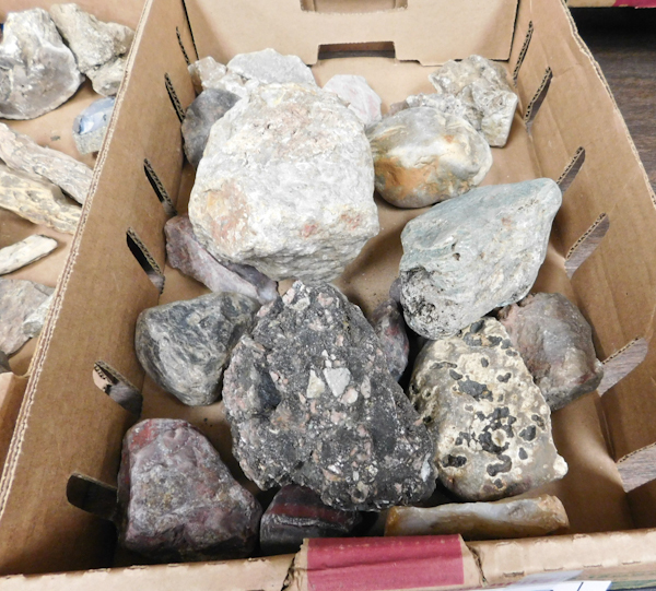 lot 156 image: 12 lbs misc stone specimens