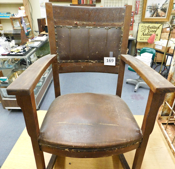 lot 169 image: Antique rocking chair this is a project piece need the rails redrilled and replaced