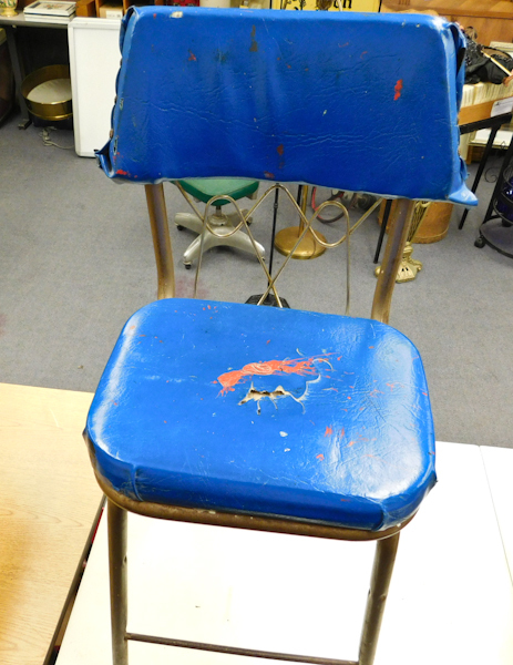 lot 172 image: vintage chair would look great repainted and recovered