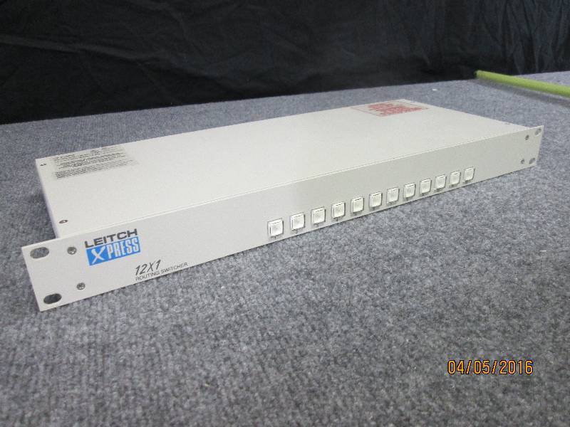 lot 56 image: Leitch Xpress 12 x 1 routing switch...