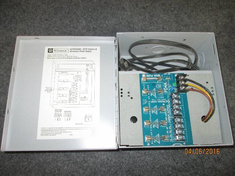 lot 125 image: Altronix ALTV244300 - CCTV camera a...