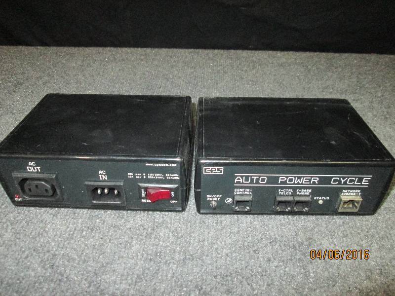 lot 163 image: Lot of 2 CPS Auto Power Cycle netwo...