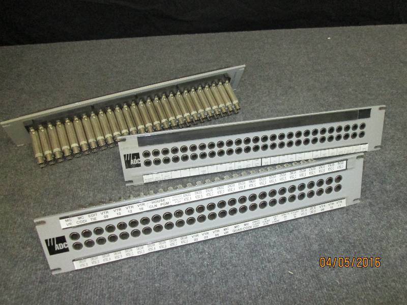 lot 72 image: Lot of 3 ADC patch panels for BNC c...