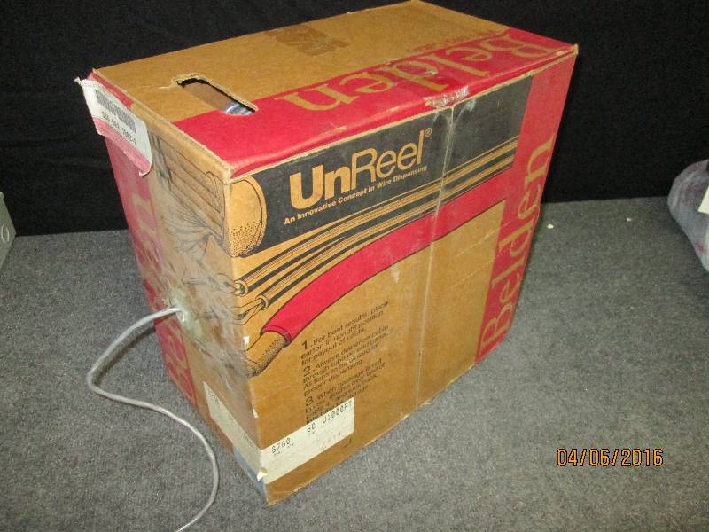 lot 113 image: Spool of Belden PVC shielded audio ...
