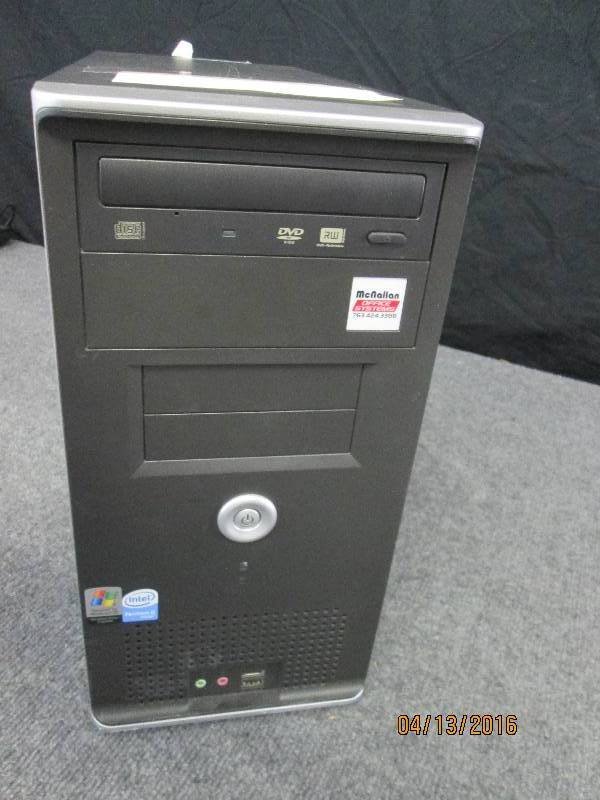 lot 305 image: Computer Tower, 2.8 GHz Pentium D  2 GB RAM tested good  Hard drive not included