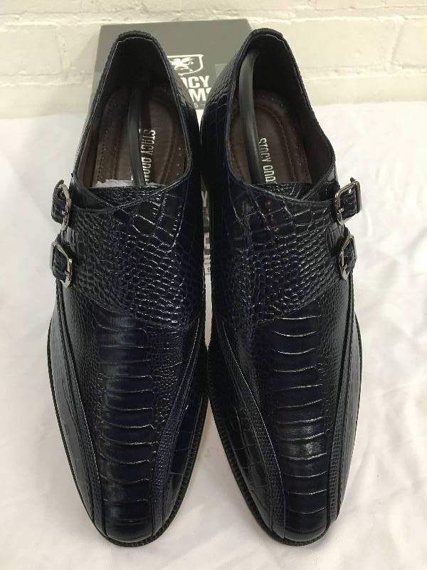 Stacy Adams Mens Croc Embossed Buckle Shoe size 9m retail $109