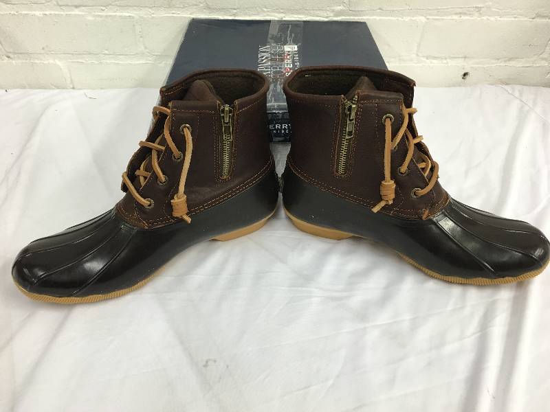 Sperry Top-Sider Womens Saltwater Rain Boot size 8 retail $119