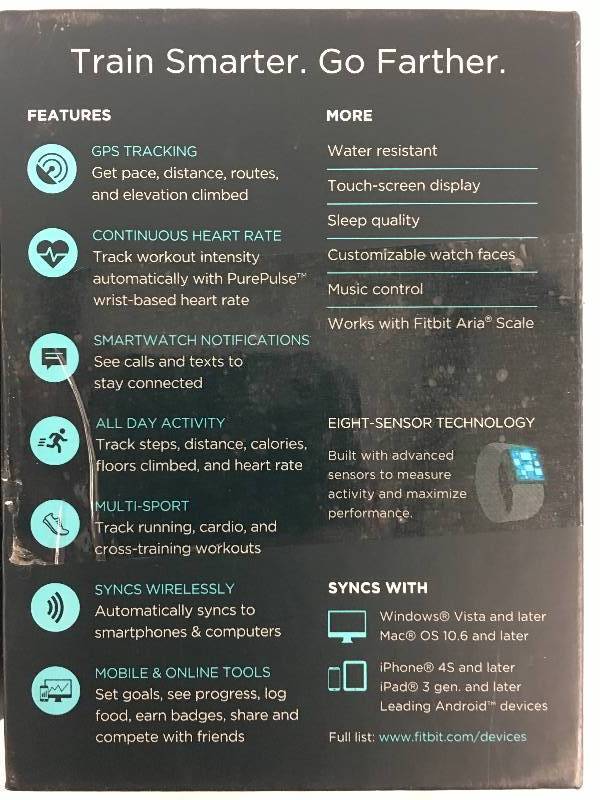 Fitbit Surge FitnessHeart Rate Monitor Watch retail $199