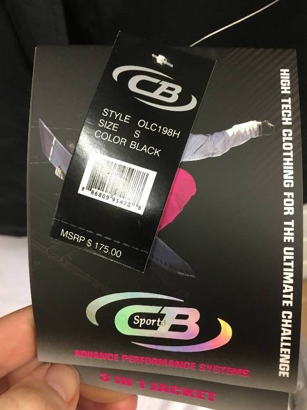 CB Sports Misses Systems Long Ski Jacket size small