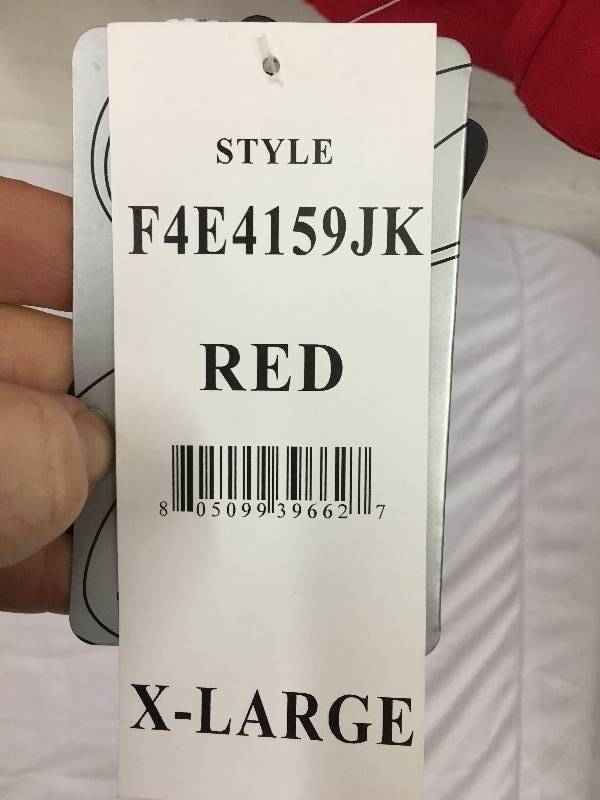 Red excelled coat size XL