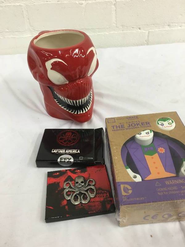 assorted marvel items