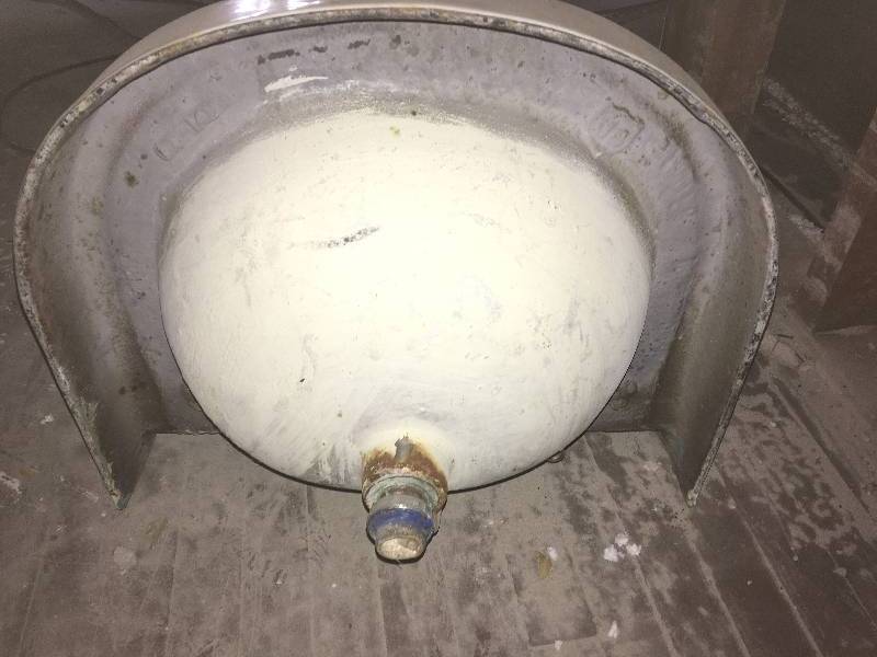 antique cast iron sink from a 1950s farmhouse