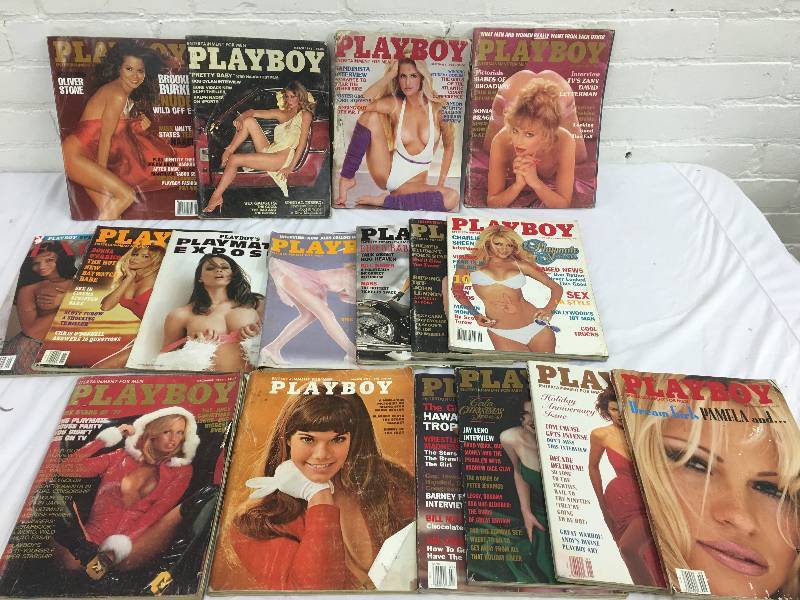 17 playboy magazines