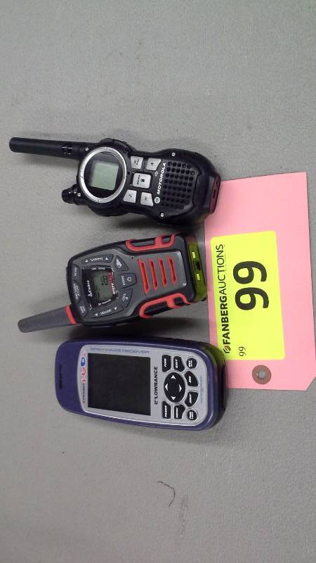 (3) 2 Walkie Talkie, and a GPS