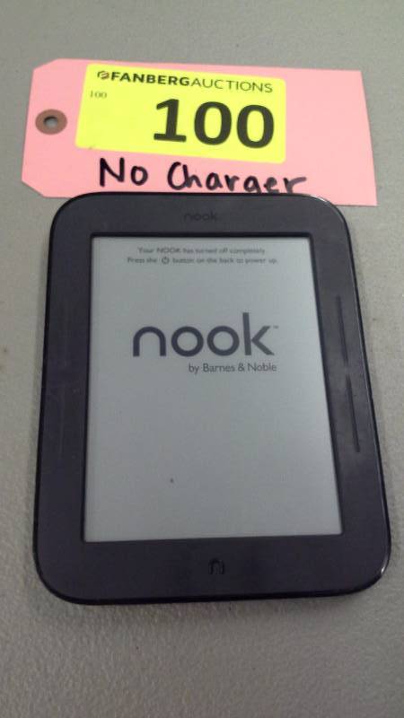 (1) Nook, does not have a charger