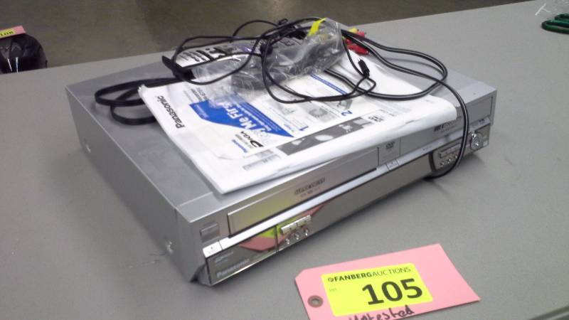 (1) Panasonic DVD and VHS Combo