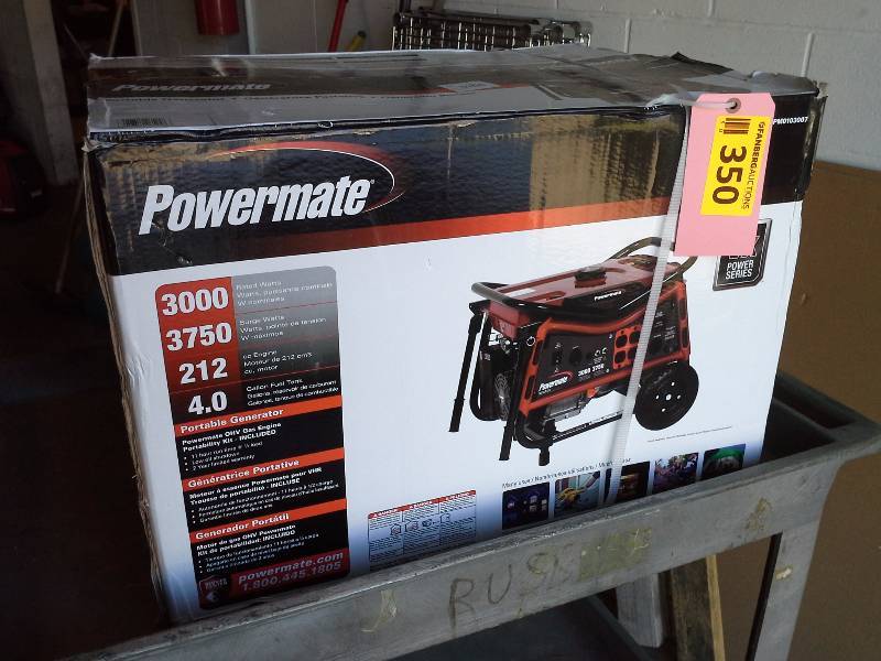 (1) Powermate 3000w generator New in the box