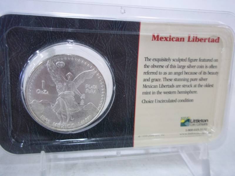 lot 29 image: Mexican Libertad 1 oz. Silver .999