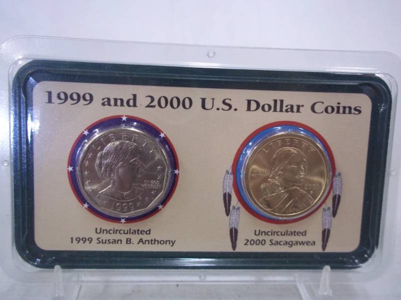 Uncirculated 1999 Susan B. Anthony And 2000 Sacagawea Dollar | Advanced ...