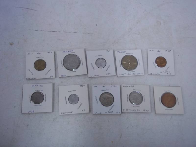 lot 46 image: 10 Foreign Coins