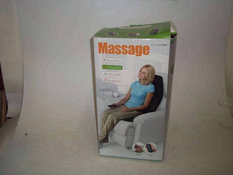 lot 60 image: Massage Full size seat topper with controller