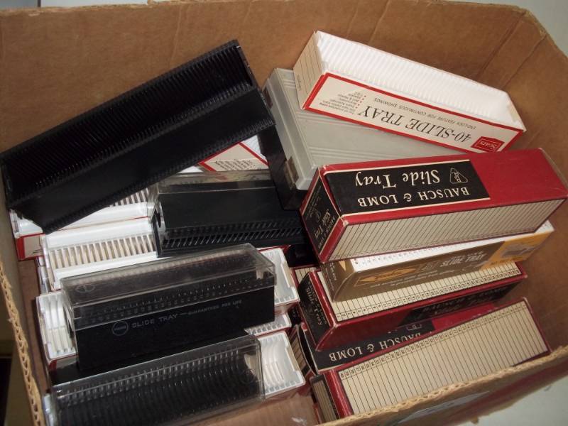 lot 130 image: Box of Slide Trays