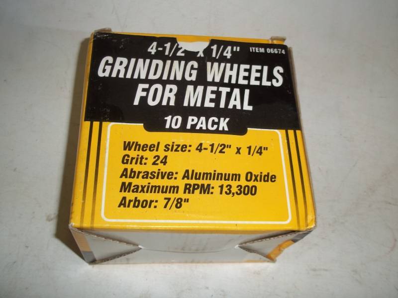 lot 158 image: New 10 pack 4 12 Grinding wheels