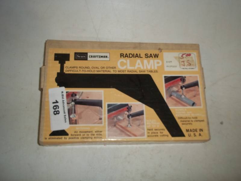 lot 168 image: New Craftsman Radial Saw Clamp