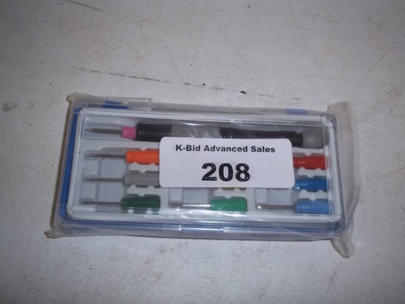 lot 208 image: New Micro screwdriver set