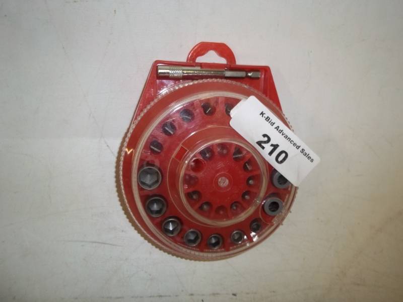 lot 210 image: New drill bit set