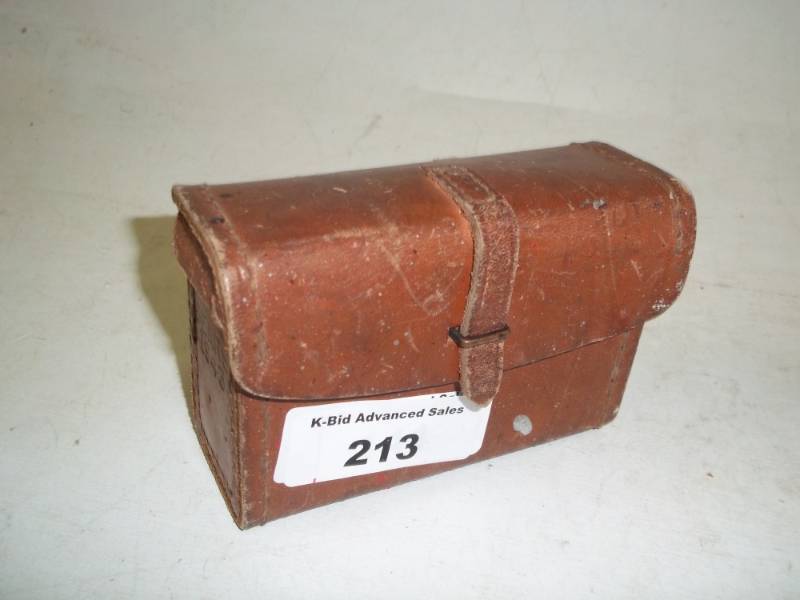 lot 213 image: Vintage Leather Pouch