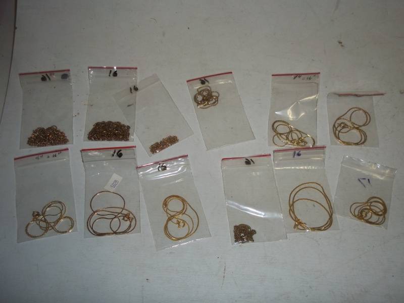 lot 244 image: 12 Jewelry items