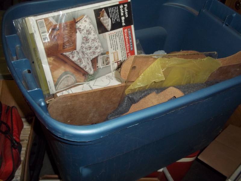 lot 305 image: Large tub of wood patterns