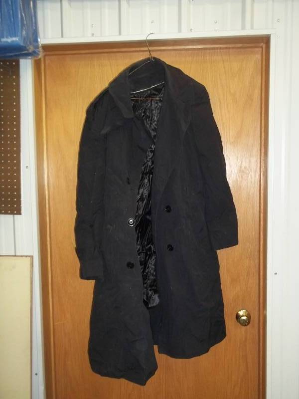 lot 390 image: Long black Coat  Size 44S