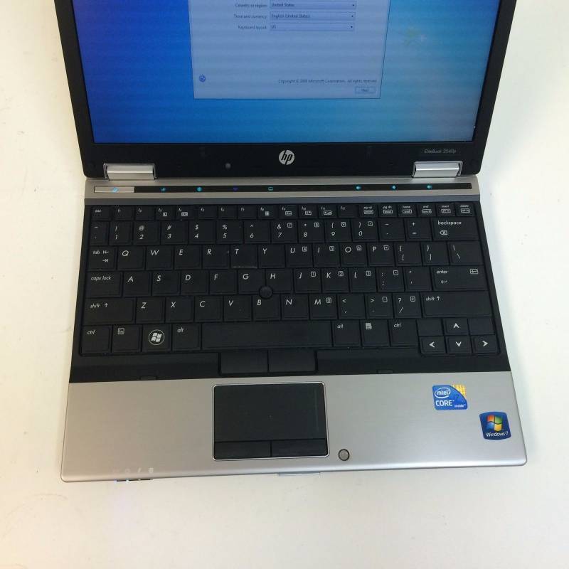 lot 5 image: HP Elitebook 2540p 2.13Ghz i7, 4GB RAM, 160GB HDD, 12, Windows 7 Pro Laptop