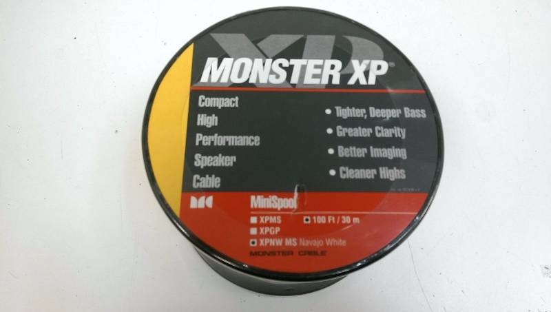 lot 48 image: Monster XP Speaker Cable 100 Ft-New in PackageSpool
