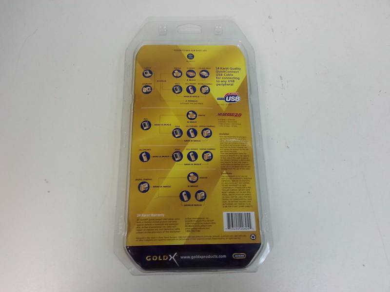 lot 50 image: New Gold x Quick Connect USB 5 in 1 Cable Kit GXQU-05