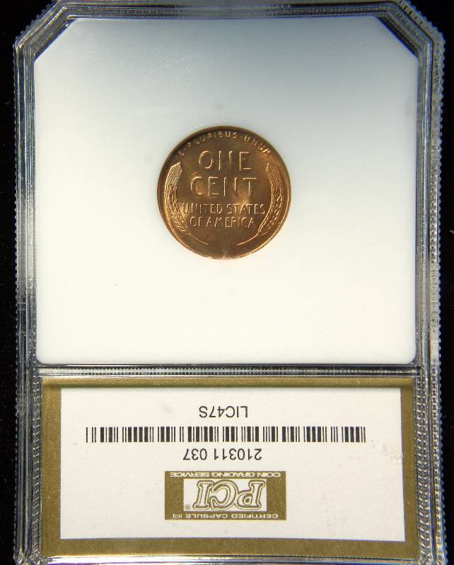 ERROR SLAB 1947-D WHEAT CENT MS68 RED IN A PCI SLAB MIS-LABELED AS A 1947-S