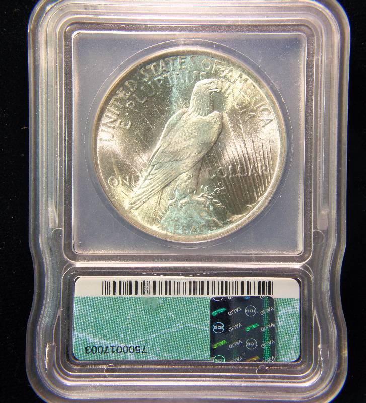 1923 PEACE SILVER DOLLAR MS65 ICG CERTIFIED