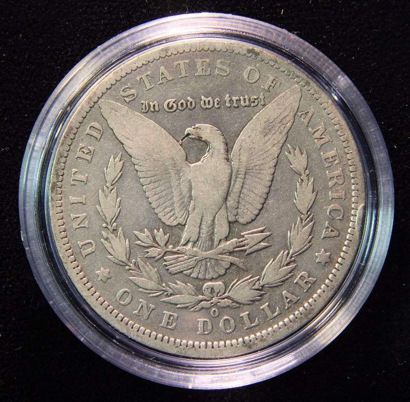 1889-O MORGAN SILVER DOLLAR IN AIRTITE HOLDER
