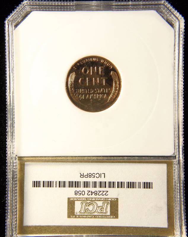 1958 PROOF US WHEAT CENT PR68 DEEP CAMEO PCI CERTIFIED