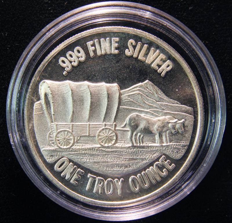 1 TROY OZ. .999 FINE SILVER PROSPECTOR IN AIRTITE HOLDER